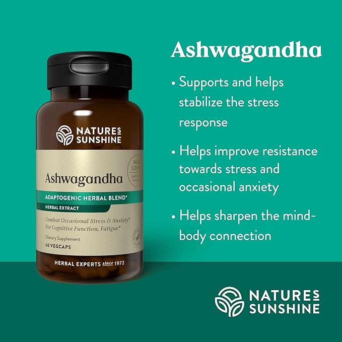 Nature's Sunshine Ashwagandha 60 VegCaps