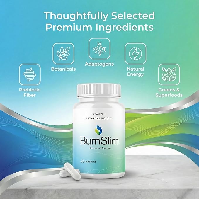 (5 Pack) Burn Slim Capsules Official All Natural BurnSlim Supplement Pills with Premium Ingredients Advanced Formula for Optimal Health &amp Wellness Support for Active Women &amp Men (60 Capsules