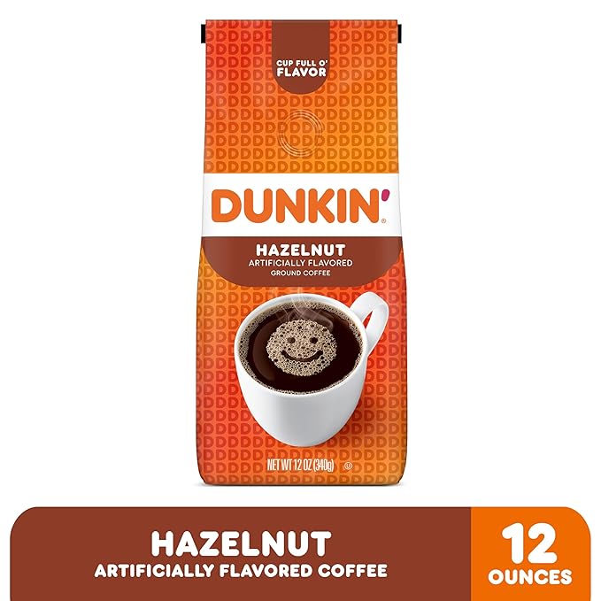 Dunkin' Donuts® Ground CoffeeHazelnut12 Oz Per Bag(Pack of 2)