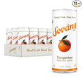 Sovány Sparkling Water Tangerine Seltzer Water Drinks USDA Organic Made With Real Fruit Non-GMO Vegan No Added Sugar Low Calorie 12 fl oz 12 Pack