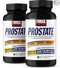 Force Factor Prostate Saw Palmetto and Beta Sitosterol Supplement for Men Prostate Health Support Size Support Urinary Relief Bladder Control Reduce Nighttime Urination 60 Count (Pack of 2)