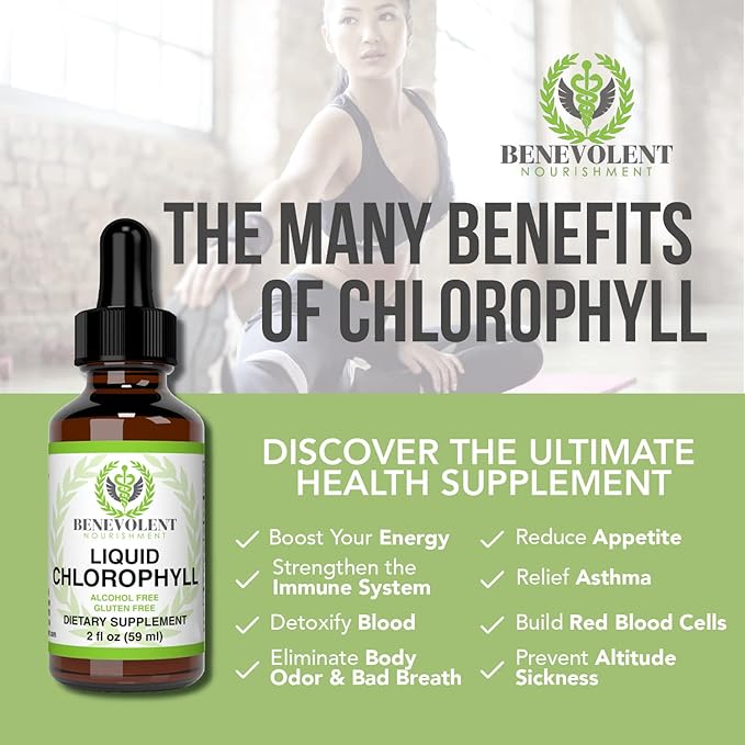 Liquid Melatonin for Kids and Adults 3mg &amp Liquid Chlorophyll Bundle - Natural Sleep Aid Drops Berry Vanilla Flavor Made in USA - Sleep Support &amp Skin Support