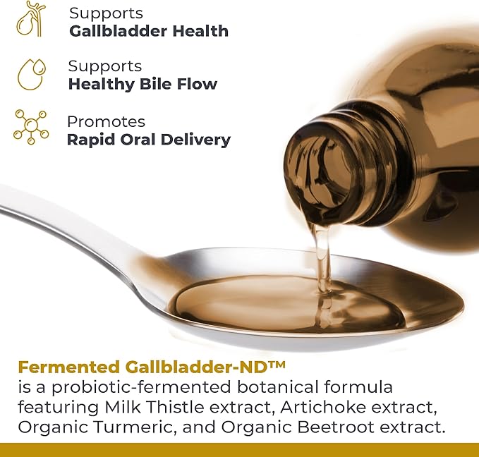Premier Research Labs Fermented Gallbladder-ND - Gallbladder Cleanse Milk Thistle and Artichoke Extract Milk Thistle Liquid Drops Tincture Supplement with Antioxidants Turmeric - 8 Fl Oz Bottle