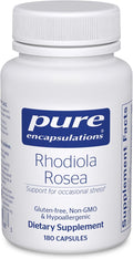 Pure Encapsulations Rhodiola Rosea - for Occasional Stress Endurance &amp Fatigue Relief* - with Adaptogens - Gluten Free &amp Vegan - 180 Capsules