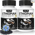 Purely Nutrient Ethiopian Black Seed Oil Ethiopian Black Seed Oil Softgels |4.64% Thymoquinone | Non-GMO Gluten-Free60 Capsules-2PCS