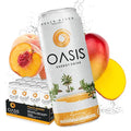 Oasis Energy Drink - Peach Mango (12-Pack) Smooth Clean Energy with Focus-Boosting Nootropics Zero Sugar Low-Calorie Vegan Gluten-Free Juicy Fruity Flavor Perfect for Work &amp Daily Workouts (