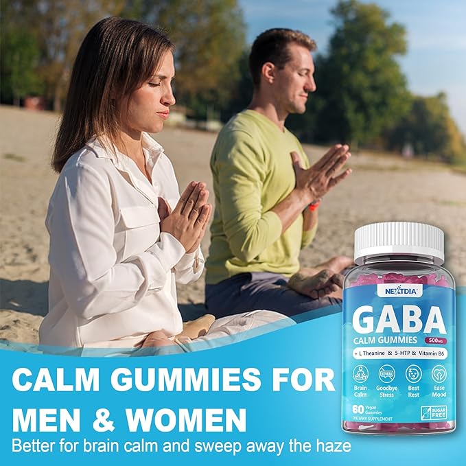 Vegan Omega 3 Gummies 1 Pack+ GABA Gummies Sugar Free 2 Pack