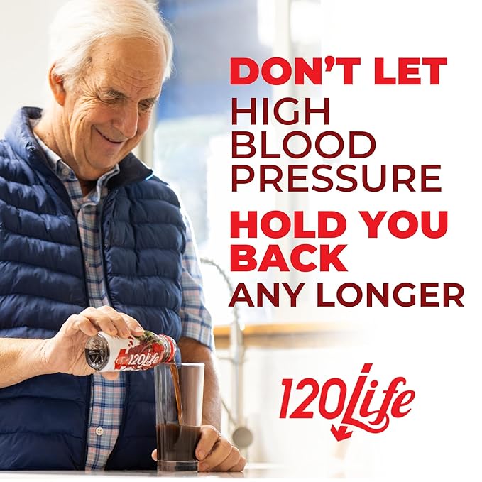 120/Life Blood Pressure Support Beet Root Juice Pomegranate Extract Cranberry Juice Tart Cherry Hibiscus and Magnesium (8 Fl Oz Pack of 14) - Gluten-Free &amp Vegan
