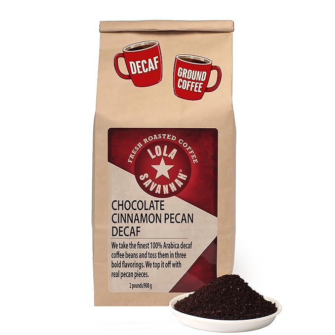 Lola Savannah Chocolate Cinnamon Pecan Ground Decaf Coffee 2lb