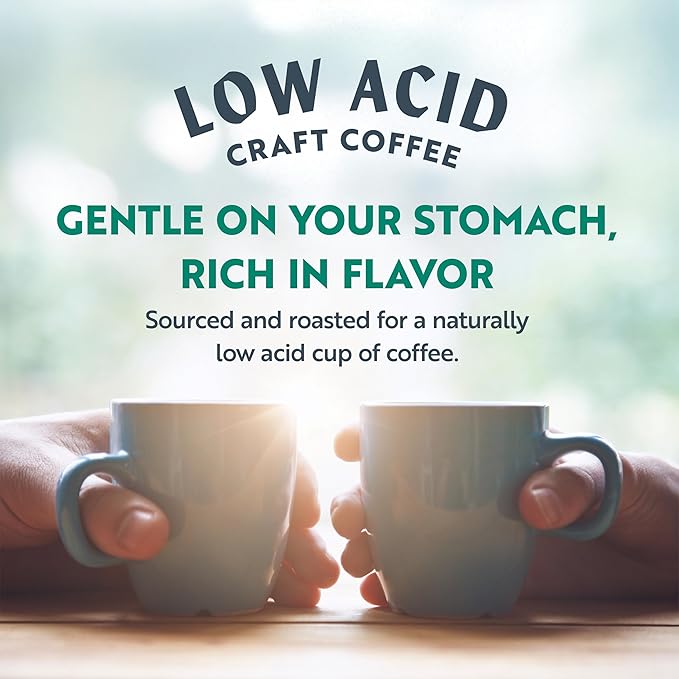Clean Coffee Co. - Low Acid Dark Roast Tested for Molds and Toxins Honduras Blend Notes of Caramel Dark Chocolate and Toasted Malts (Whole Bean 12 oz Bag)