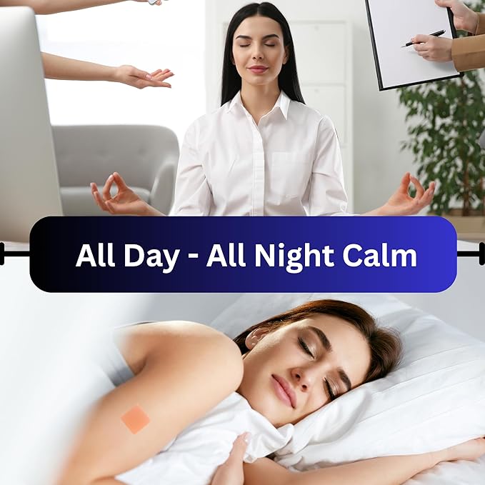 Live To Shine Sleep Patch &amp Stress Relief Patch Bundle – Melatonin GABA + Relax &amp Unwind Patches – Premium USA-Made Natural Calming Day and Night from