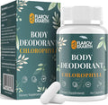 Women's Body Deodorizing Supplement – Chlorophyll Capsules for Body Odor Fresh Breath &amp Gut Detox for Social Confidence – Vegan with Matcha Green Tea Apple Cider Vinegar (60 Caps)