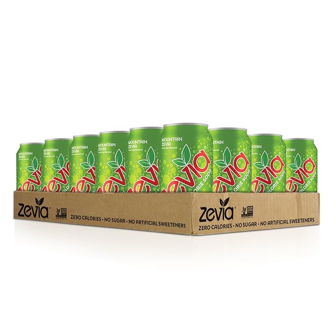 Zevia Zero Calorie Soda and Energy Drink Variety Pack 36 Cans