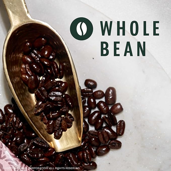 Starbucks Whole Bean Coffee Medium Roast Coffee Breakfast Blend 100% Arabica 1 bag (18 oz)