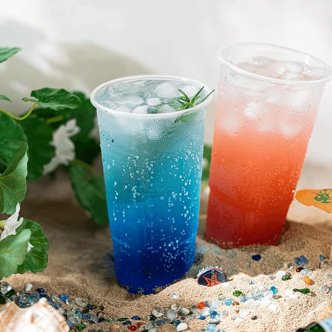 Karat [32oz - 600 ct] PP Plastic Cold Disposable Plastic Cups 104.5mm Diameter BPA Free &amp 100% Recyclable (C-KPP32)