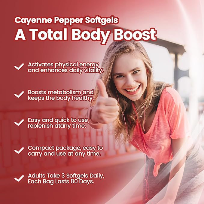 VivoNu Cayenne Pepper Softgels Supplement Supports Leg Vein Heart and Blood Vessel Health with Vitamin E D3+K2 and Extracts of Grape Seed Hawthorn Beetroot Berberine and Other