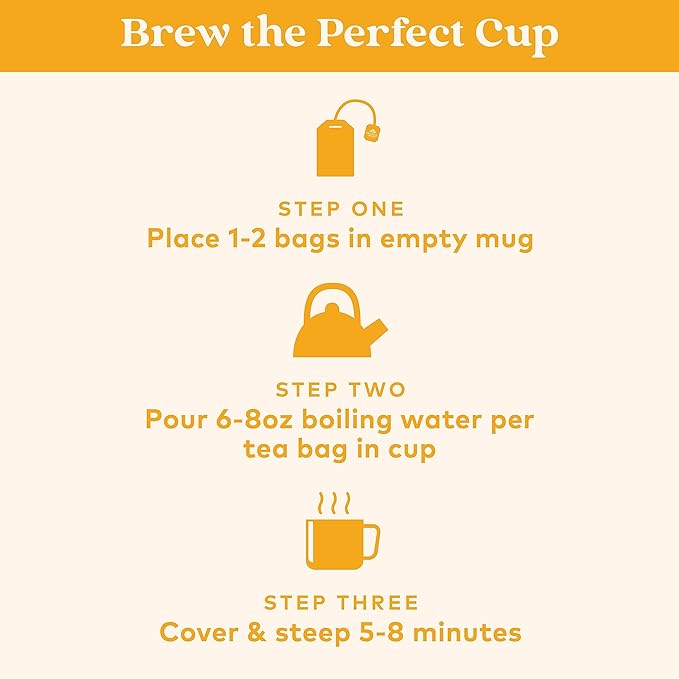 Organic India Tulsi Honey Chamomile Tea Bags - Herbal Tea for Stress Relieving &amp Calming Immune Support Adaptogen Gluten-Free USDA Certified Organic Caffeine-Free - 18 Infusion Bags 6 Pack