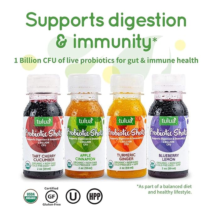 Tulua Turmeric Ginger Probiotic Shots 36-Pack