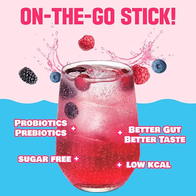 TEAZEN Kombucha Tea 20 Sticks Lemon Berry Flavor &amp Energy Tea Boost Powder 10 Sticks