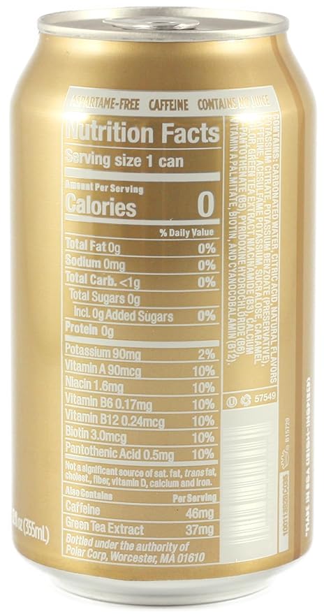 KauffmanTreats Frannie Sparkling Beverage- Zero Calories &amp Sugar Aspertame Free: 24-Ct Case 12 Oz. Cans (Irish Ginger Ale)