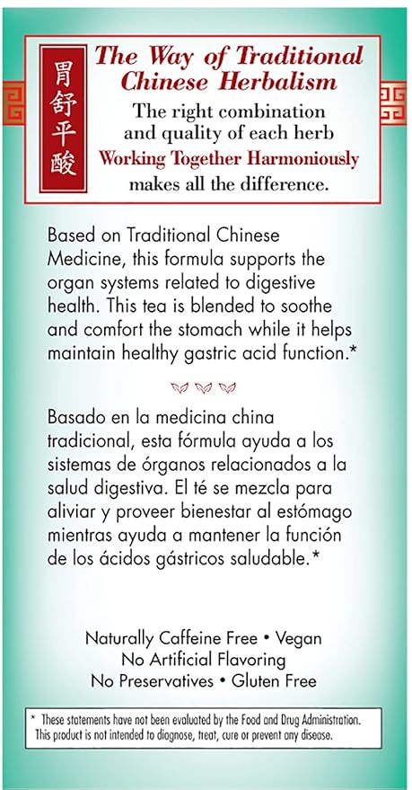 Bravo Tea Gastro Comfort Herbal Tea Caffeine Free 20 Tea Bags 6 Count