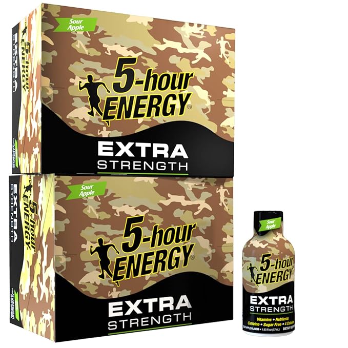 5-hour ENERGY Shot Extra Strength Sour Apple Flavor 1.93 oz. 24 pack