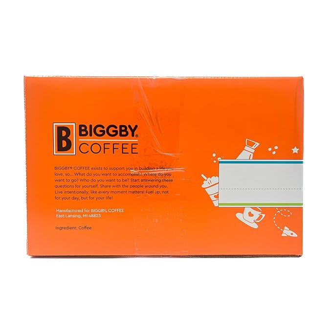 BIGGBY® Best Single Serve Coffee Recyclable Plastic Cups 80 Count Box Medium Roasted