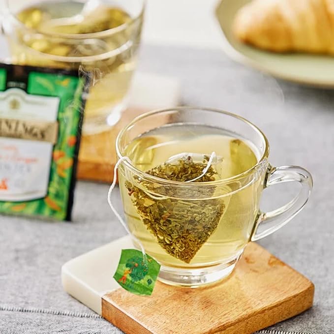 Twinings Discovery Collection Green Exotic Mango &amp Ginger 30 Large Leaf Pyramid Tea Bags