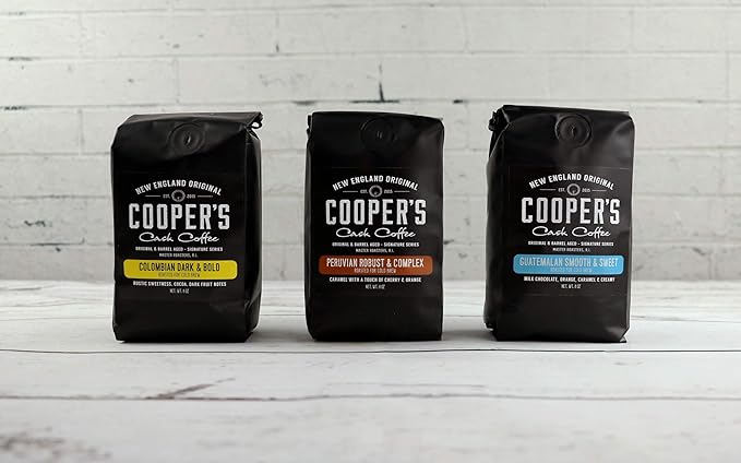 Cold Brew Coffee Box Set - 1.5lbs - Medium Roast Colombian Peruvian Guatemalan Ground Coarse - and 6 Filter Bags Included - Ground Coarse for cold brew