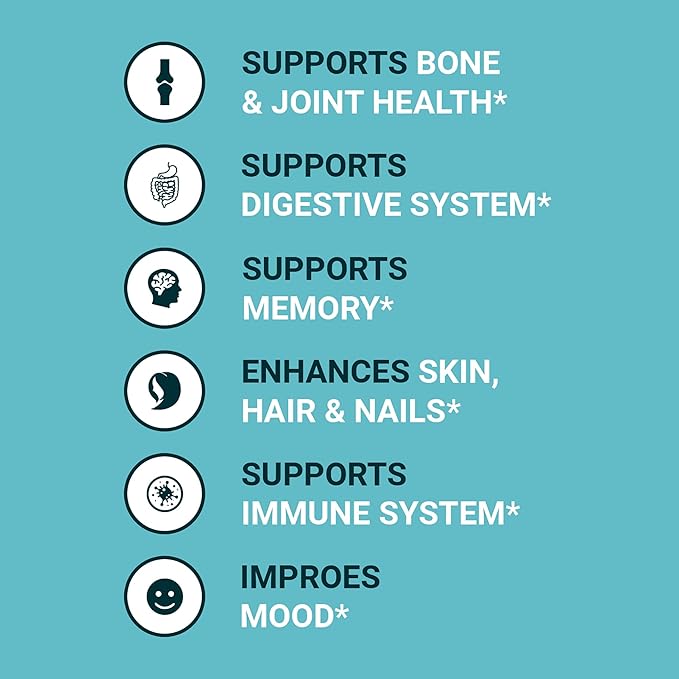 Zammex Bone Broth Protein Powder Pure Grass Fed Beef Vanilla Protein PowderHydrolyzed Collagen Supplement for Healthy SkinNailsHairJoints Non-GMOGluten Free Great in Shakes