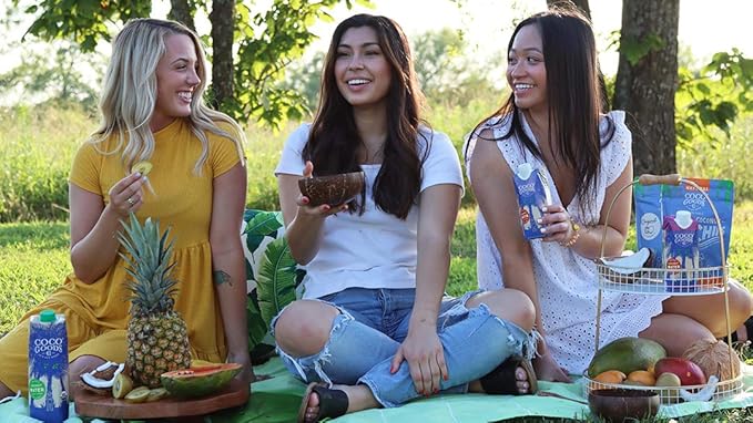 CocoGoodsCo Vietnam Single-Origin 100% Organic Coconut Water Non-GMO Never from Concentrate (33.8 fl. oz/1 liter 6 pack)