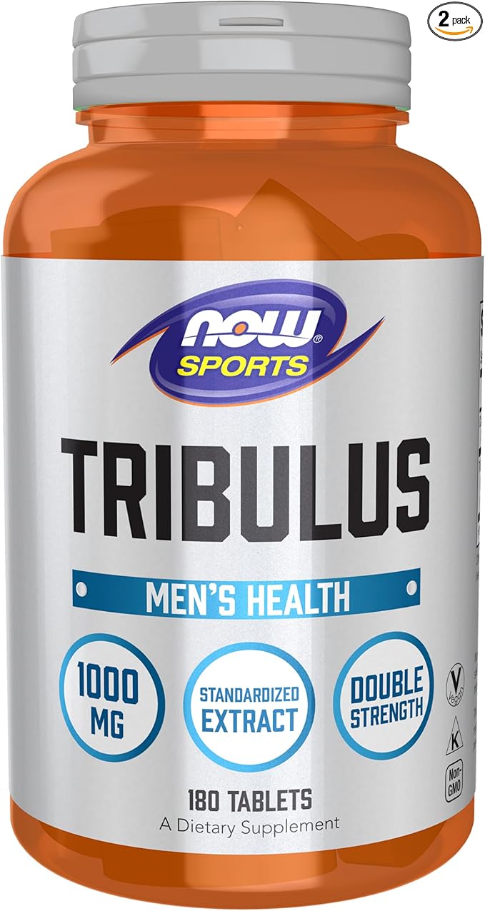 NOW Foods Tribulus 1000mg 45% 180 Tablets 2 Pack