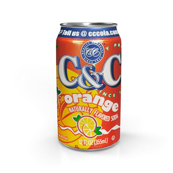 C&ampC Soda Orange 24 Count