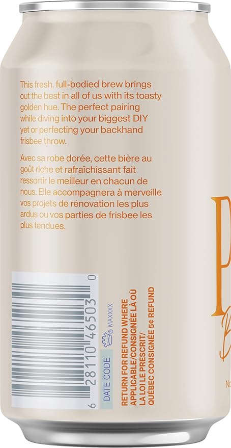Partake Brewing Craft Non Alcoholic Beer Blonde 12 Pack x 12 Fl Oz Cans - Low Calorie &amp Carb No Sugar All Natural Ingredients - Award-Winning Taste Non Alcoholic Beer Without the Empty Calorie
