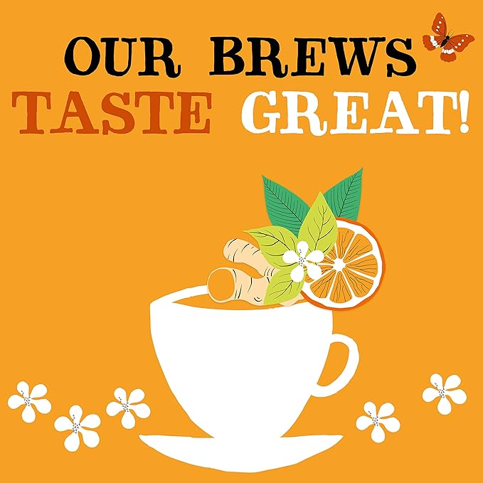 Clipper Tea Orange &amp Turmeric Organic Tea with Licorice Root Orange Peel and Hibiscus Plant Based Herbal Tea Caffeine Free British Tea 3 Pack 60 Unbleached Tea Bags