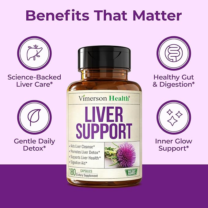 Vegan Liver Cleanse Detox &amp Repair – Herbal Liver Support Supplement w/ Silymarin Milk Thistle Zinc Dandelion Root &amp Artichoke Extract for Enzyme Support Energy &amp Healthy Digestion. 180