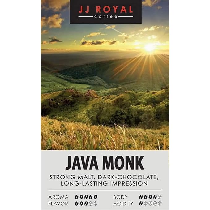 JJ Royal Coffee Java Monk Robusta 200g Ground Coffee (Pack of 1)