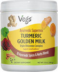 Turmeric Golden Milk Powder (150 Servings) - Ayurvedic Triple Rhizomes Spice Mix Organic Turmeric Golden Latte with Ginger Rose Cinnamon Ashwagandha for Immune Focus Cognitive (10 oz)