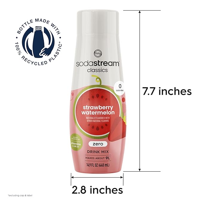 SodaStream SodaStream Zero Strawberry Watermelon Drink Mix 14.8 fl. oz. Pack of 4 14.8 oz