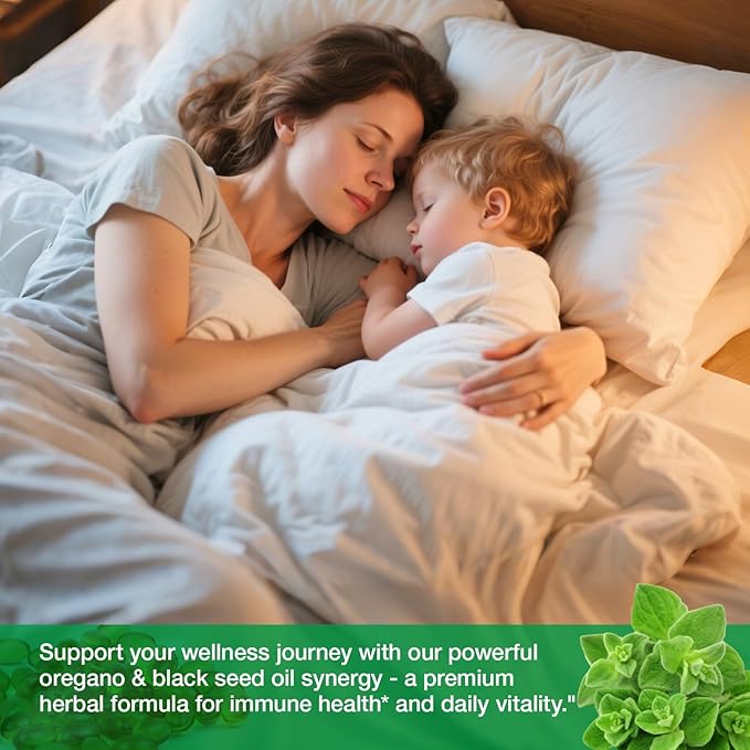 Oil of Oregano with Black Seed Oil 400 Softgel Oregano Oil Oapsules Organic High Carvacrol Immune &amp Antioxidant Support