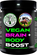 Vegan Brain &amp Body Boost: The Cherry On Top of A Plant-Based Lifestyle | Working Intelligence | Anti-Aging | Physical Fitness | Vegan Amino Acids - Creatine Taurine &amp Beta Alanine | 67 Servin