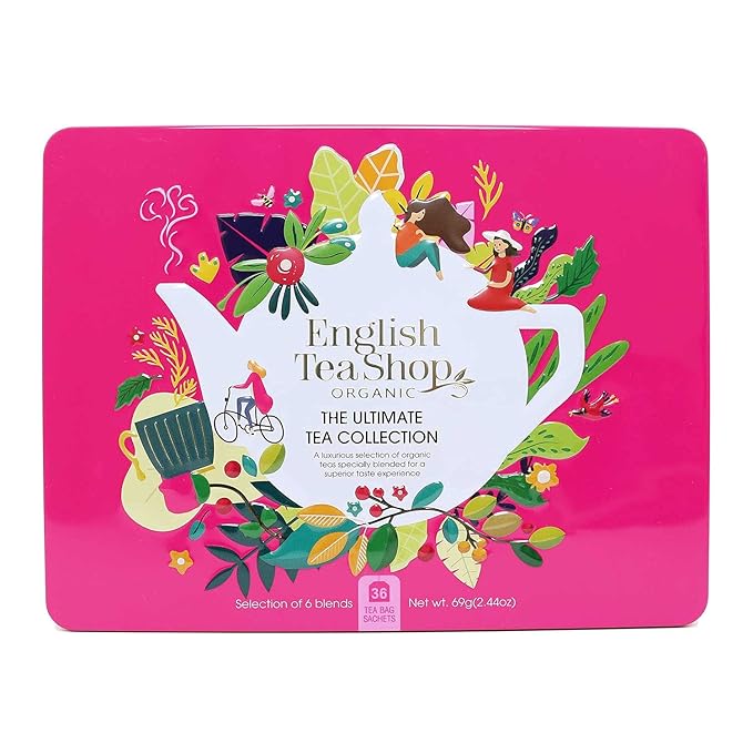 English Tea Shop - Ultimate Tea Collection- Gift Tin - 36 Tea Bag Sachets 69g