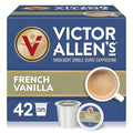 Victor Allen's Coffee French Vanilla Flavored Cappuccino Mix 42 Count Single Serve K-Cup Pods for Keurig K-Cup Brewers