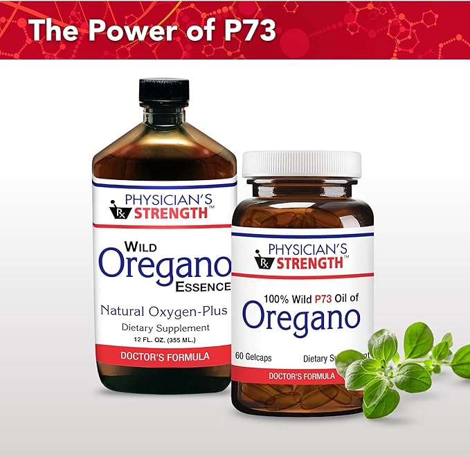 Physician's Strength Wild Oil of Oregano - 60 Gelcaps - Non-GMO - 60 Servings