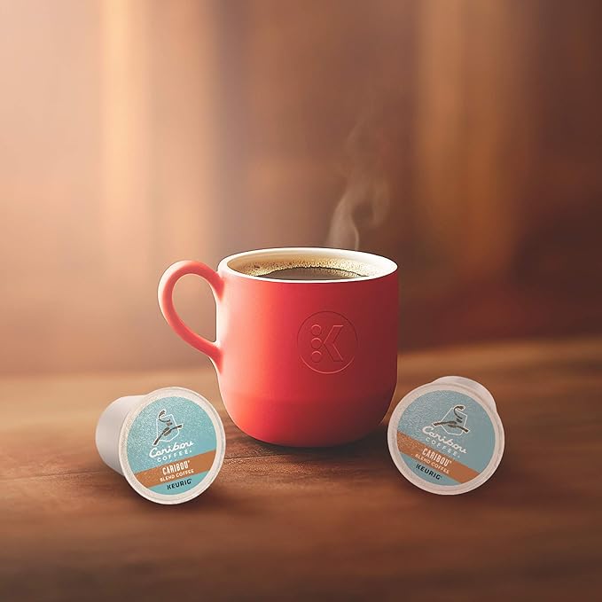Caribou Coffee Caribou Blend Single-Serve Keurig K-Cup Pods Medium Roast Coffee 24 Count (Pack of 4)