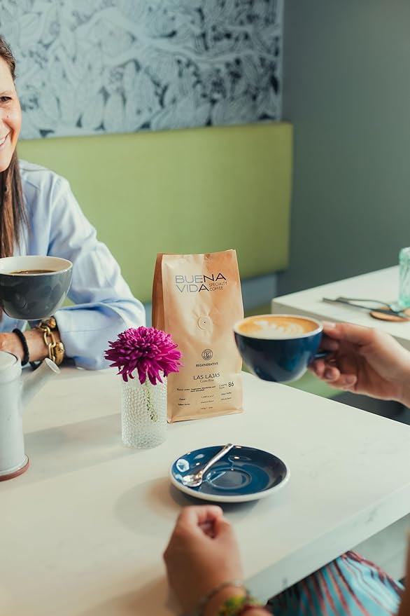 Buena Vida Speacialty Coffee - Las Lajas Ground Yellow Honey - Costa Rican Regenerative Coffee (12 oz)