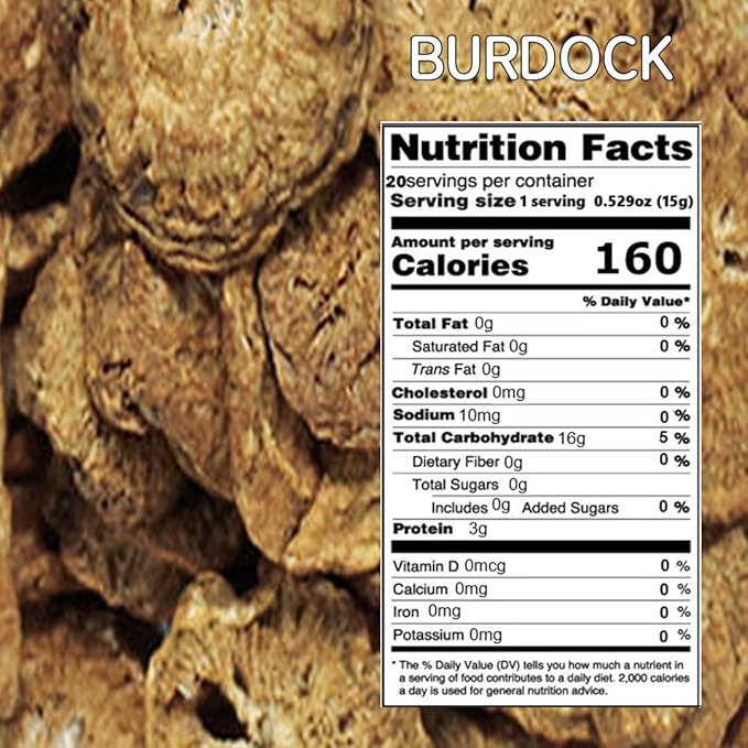 GAGOPA Dried and Roasted Burdock Root – 100% Korean Burdock Premium Herbal Tea Ingredient Earthy Smooth Flavor Pure with Rich Flavor 300g