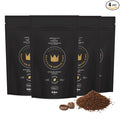 4-Pack Specialty Coffee Daily – Arabica Roasted Ground in Brazil – Smooth Comforting Flavor with Notes of Chocolate Caramel and Nuts – Medium-Dark Roast Carefully Harvested – Brazilian Coffee King