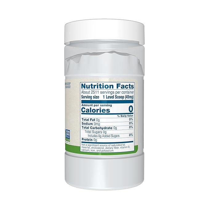 NOW Foods BetterStevia Organic Zero-Calorie Extract Powder Keto Friendly Suitable for Diabetics No Erythritol 4-Ounce