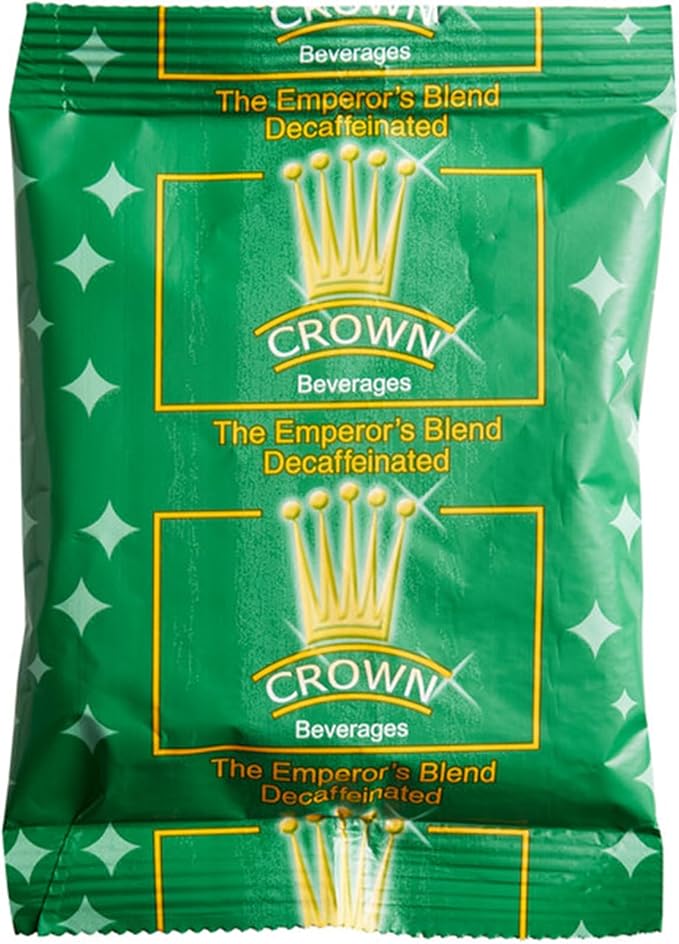Crown Beverages Emperor's Blend Decaf Coffee Packet 2 oz. - 80/Pieces WS-110EMPBLDDEC-NF